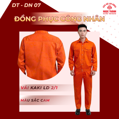 Đồng phục công nhân NT-DN07 – cam