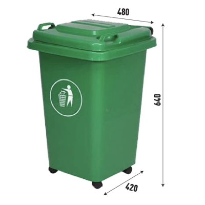 Thùng rác nhựa 60L