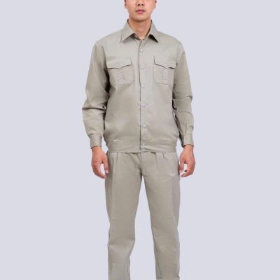 Đồng phục công nhân ghi xám