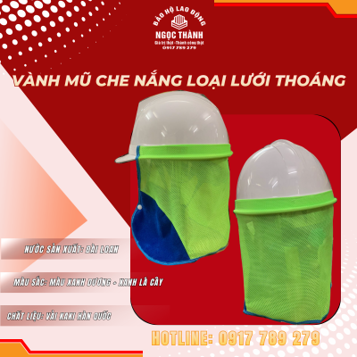 Vành mũ che nắng loại lưới thoáng