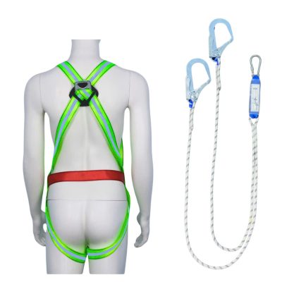 Dây đai an toàn toàn thân 2 móc giảm sốc – Có phản quang