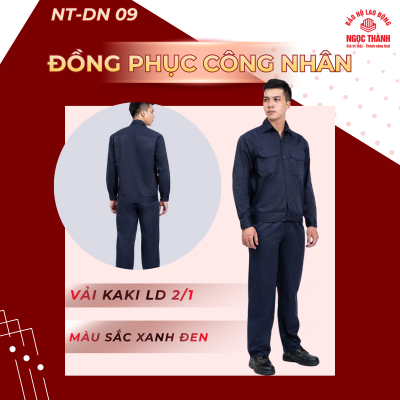 Đồng phục công nhân NT-DN09 - xanh đen