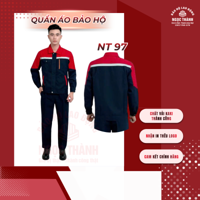 Đồng phục công nhân mẫu túi hộp - NT 97