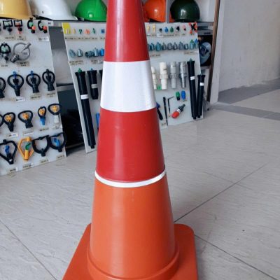 Cọc giao thông nhựa cứng phản quang 70cm (màu đỏ + cam) - GT.70 B