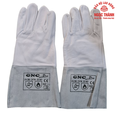 Bao tay Da Hàn Tig GNC Safety Màu Trắng Bạc