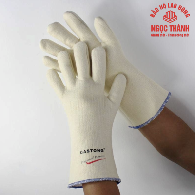 Găng Tay Chịu Nhiệt Castong 300 Độ C Màu Trắng NFFF35-33