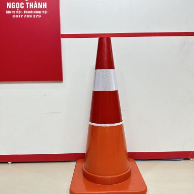 Cọc giao thông nhựa cứng phản quang 70cm (màu đỏ + cam) - GT.70 B