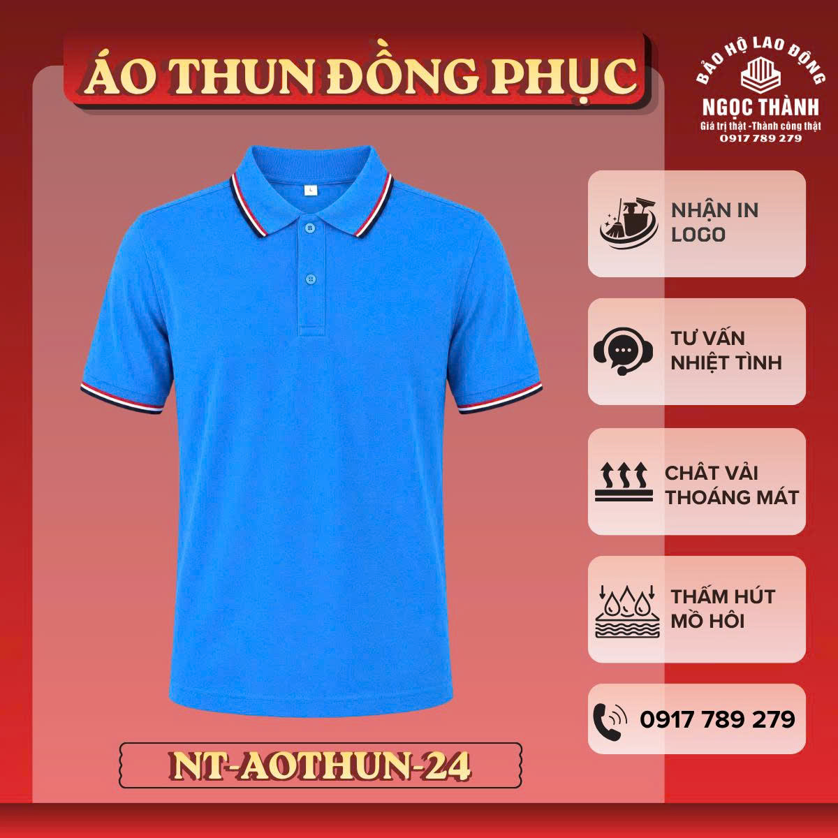 1 Áo thun đồng phục văn phòng NT-AOTHUN-24