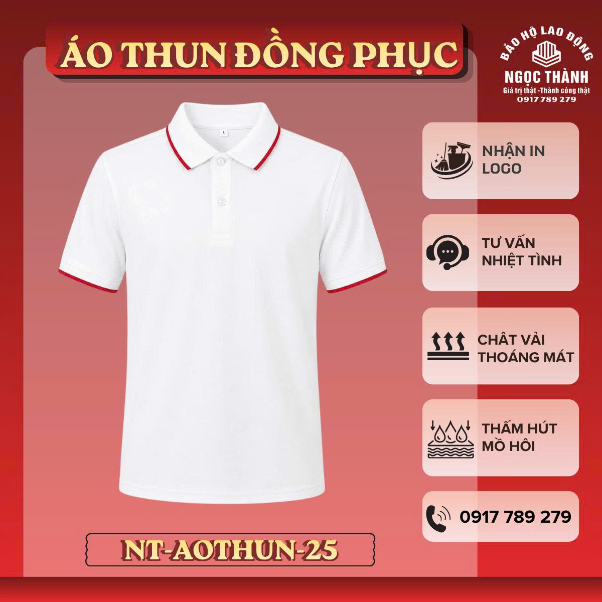 1 Áo thun đồng phục văn phòng NT-AOTHUN-25