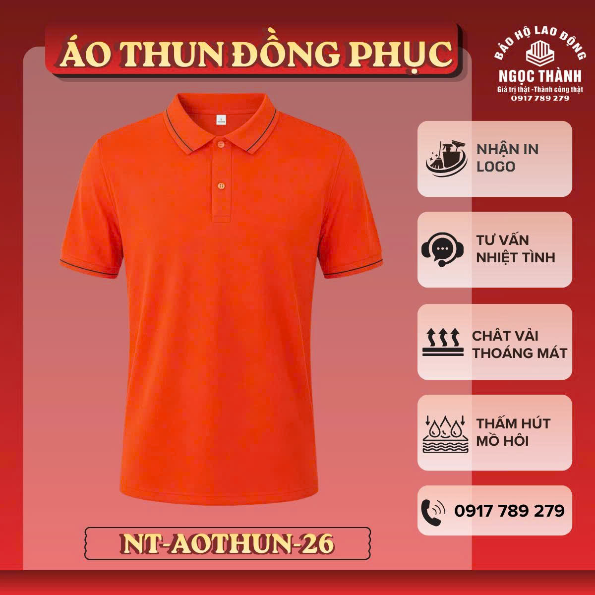 1 Áo thun đồng phục văn phòng NT-AOTHUN-26