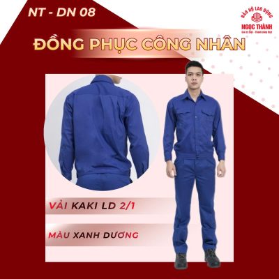 Đồng phục công nhân NT-DN08 - Xanh dương
