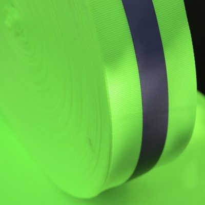 Phản quang vải xanh sọc 5cm x 100m