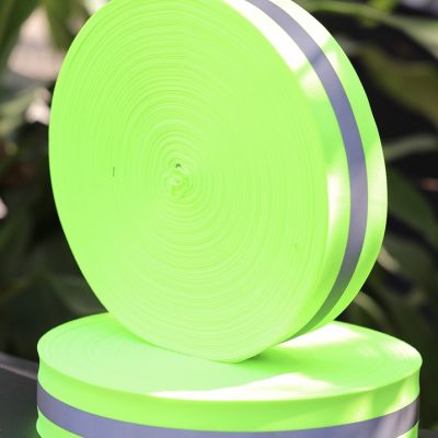 Phản quang vải xanh sọc 5cm x 100m
