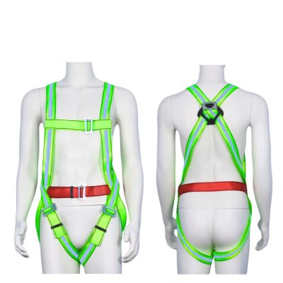 Dây đai an toàn toàn thân 2 móc giảm sốc – Có phản quang – Dây bẹ