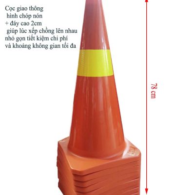Cọc tiêu PVC 30cm, 45cm, 70cm, 90cm
