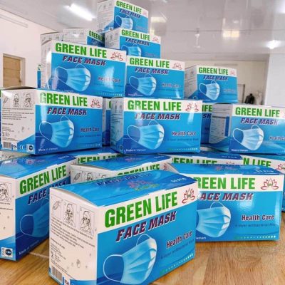 Khẩu Trang Y Tế 4 Lớp Kháng Khuẩn Green Life (Hộp 50 Cái)